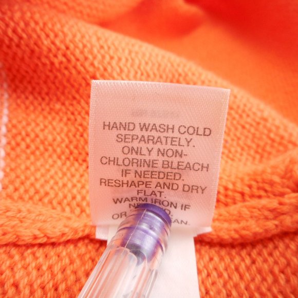 J Jill Women's Size L Tall Sweater Round Neck Long Sleeve Pumpkin Orange - Picture 7 of 8